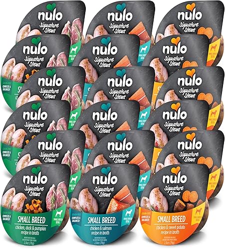 Nulo Signature Stews - Paquete variado de comida húmeda para perros de raza pequeña, 2.8 oz.