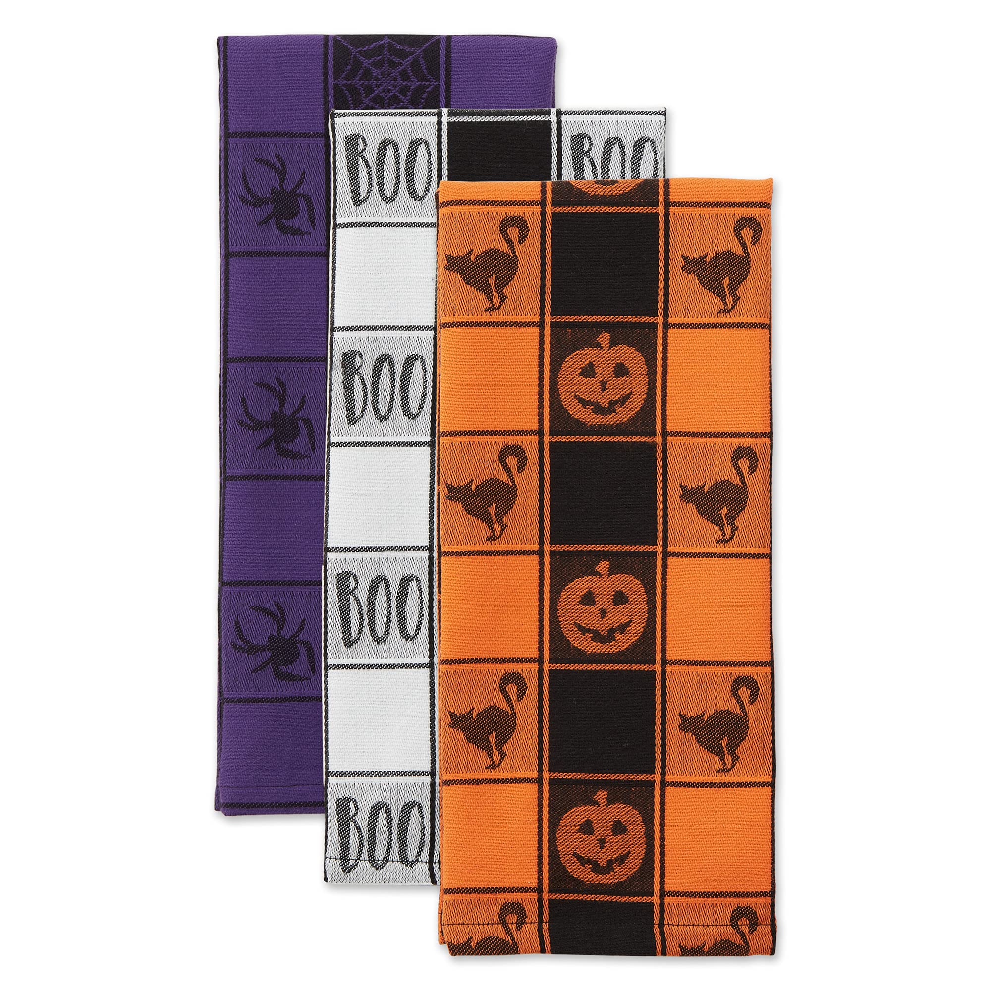 Lot De 4 Torchons De Cuisine Microfibre - 42x65 Cm, Absorbants, Thème Halloween Ou Déco