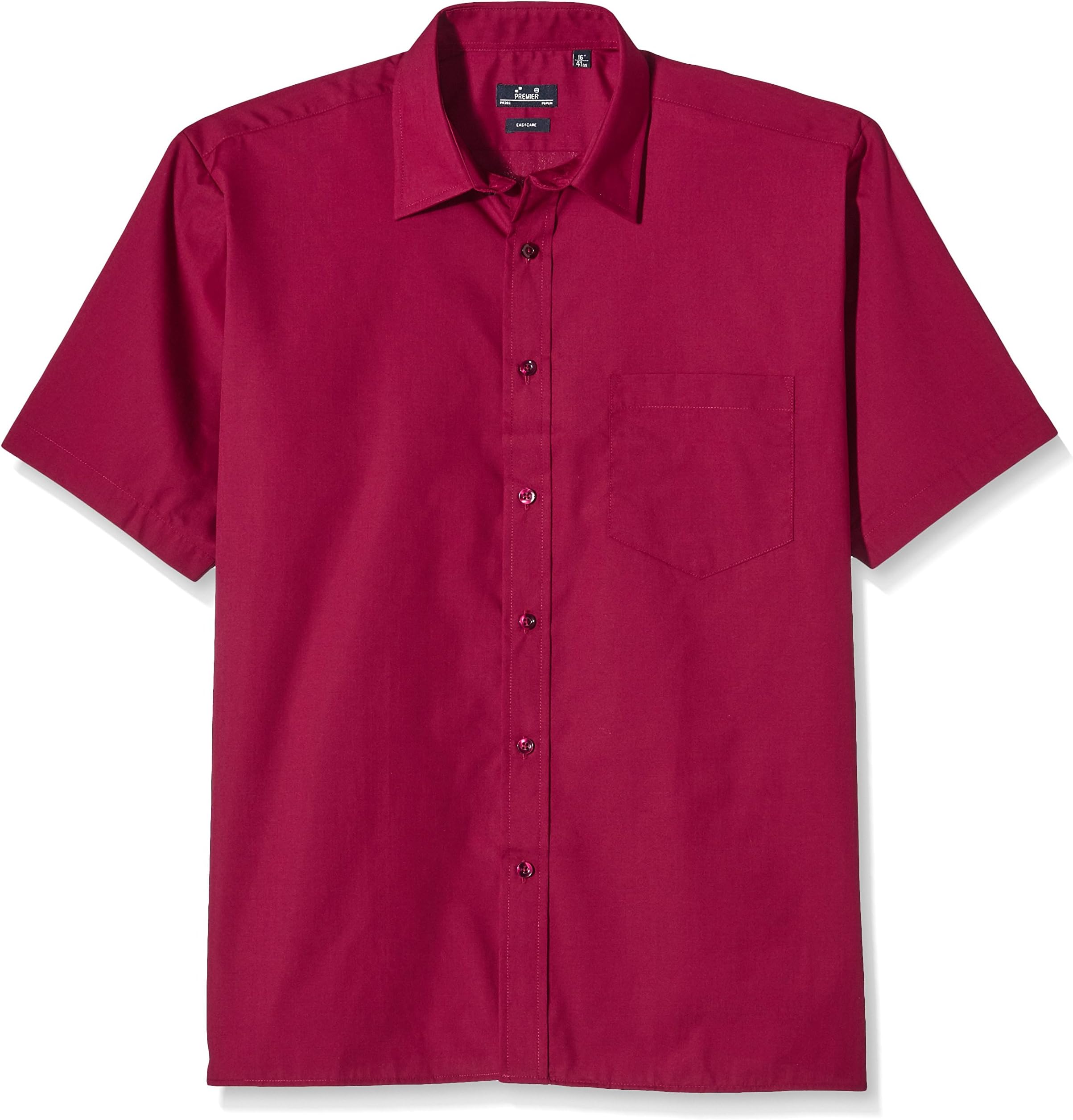 Men's Poplin Short Sleeve Formal Shirt