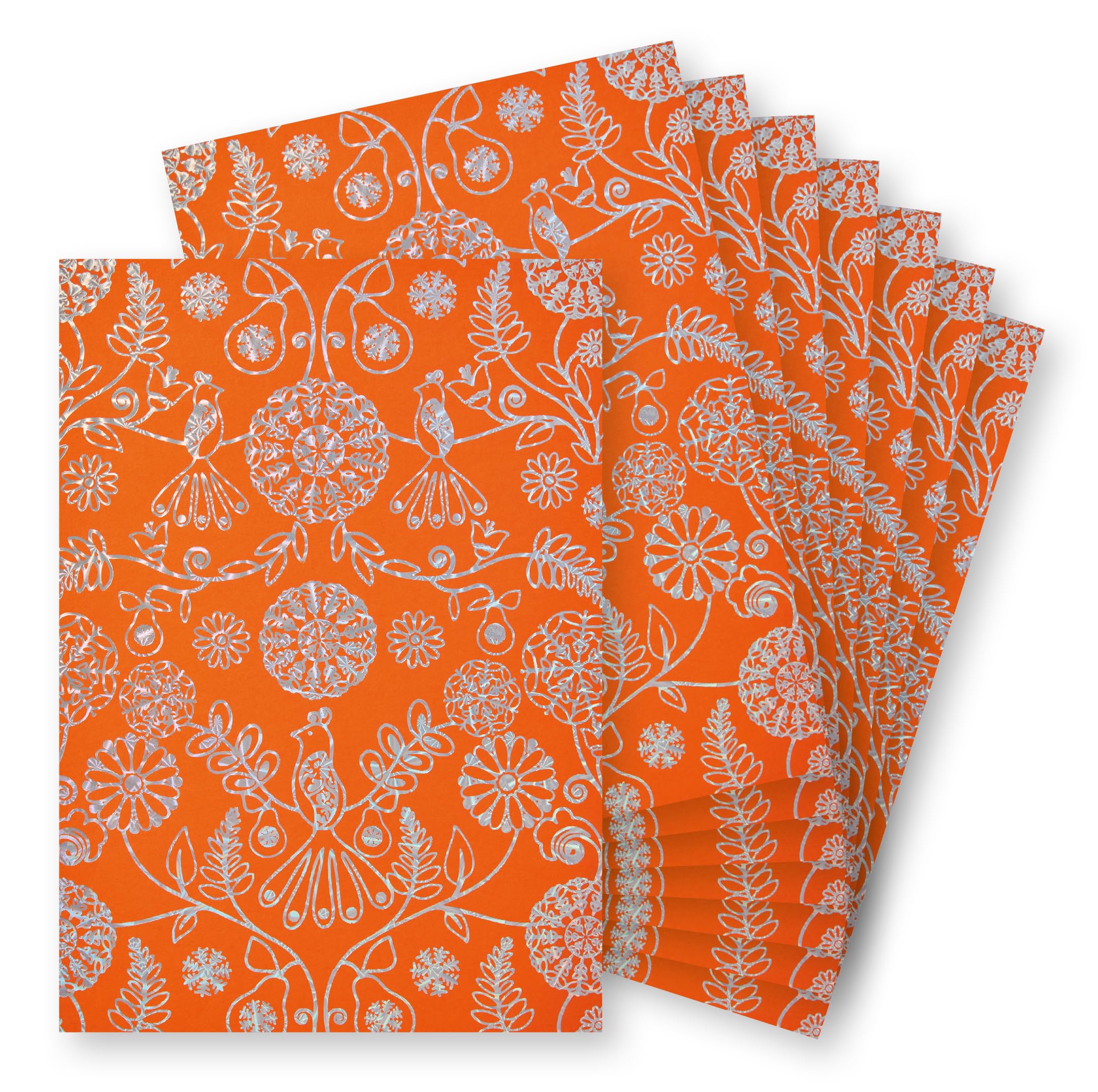 Springboard A4 Metallic Holographic Foil Design Card, 10-Pack of 230gsm Cardstock for Card Making
