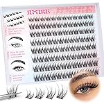Self Adhesive Eyelashes Wispy Lash Clusters D-Curly Pre Glued Eyelashes Clusters 8-14MM Natural Press on Cluster Lashes Easy to Apply Self Adhesive Lash Clusters No Glue Needed by JIMIRE
