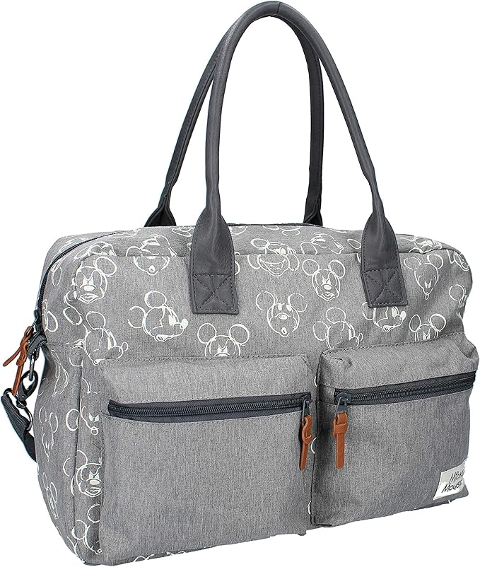 grey changing backpack