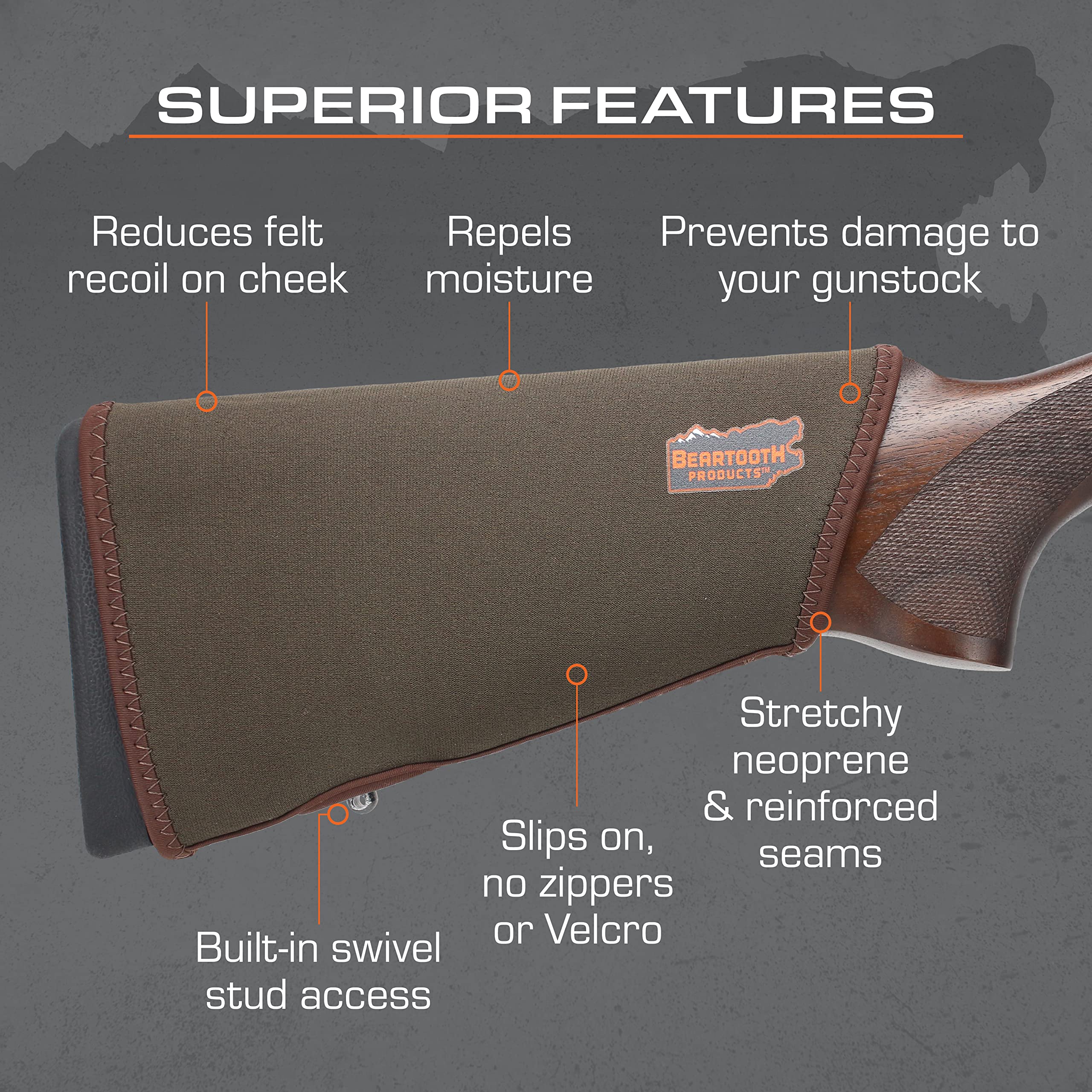 Beartooth Products Pistola de Neopreno bucles