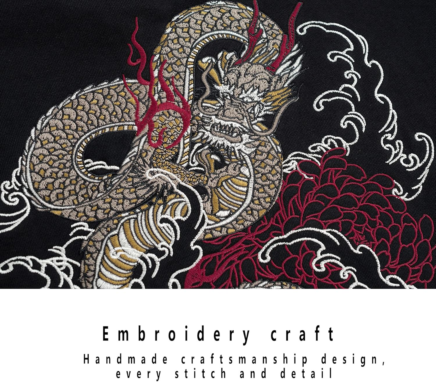 XYXIONGMAO Embroiderd Streetwear Dragon Hoodies Men Techwear Sweatshirt Japanese Black Hip Hop Graphic Hoodie - Image 7