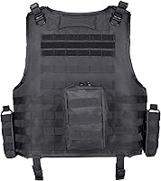 Vista 2 de MGFLASHFORCE Chaleco táctico Airsoft ajustable y modular para Paintball