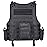 MGFLASHFORCE Tactical Airsoft Vest Adjustable Modular Paintball Vest (Black)