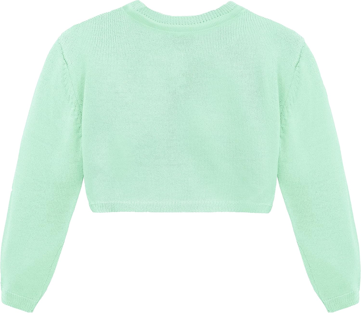 Lilax Baby Girls' Long Sleeve Cardigan Shrug, Button Closure Bolero - Image 3