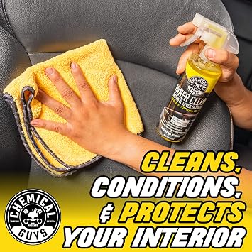 Chemical Guys InnerClean Interior Quick Detailer Cleaner and Protectant for Dashboards Door Panels Seats Trim and Surfaces Non Greasy Interior Car Cleaning Spray and Interior Detailer Spray 16 oz
