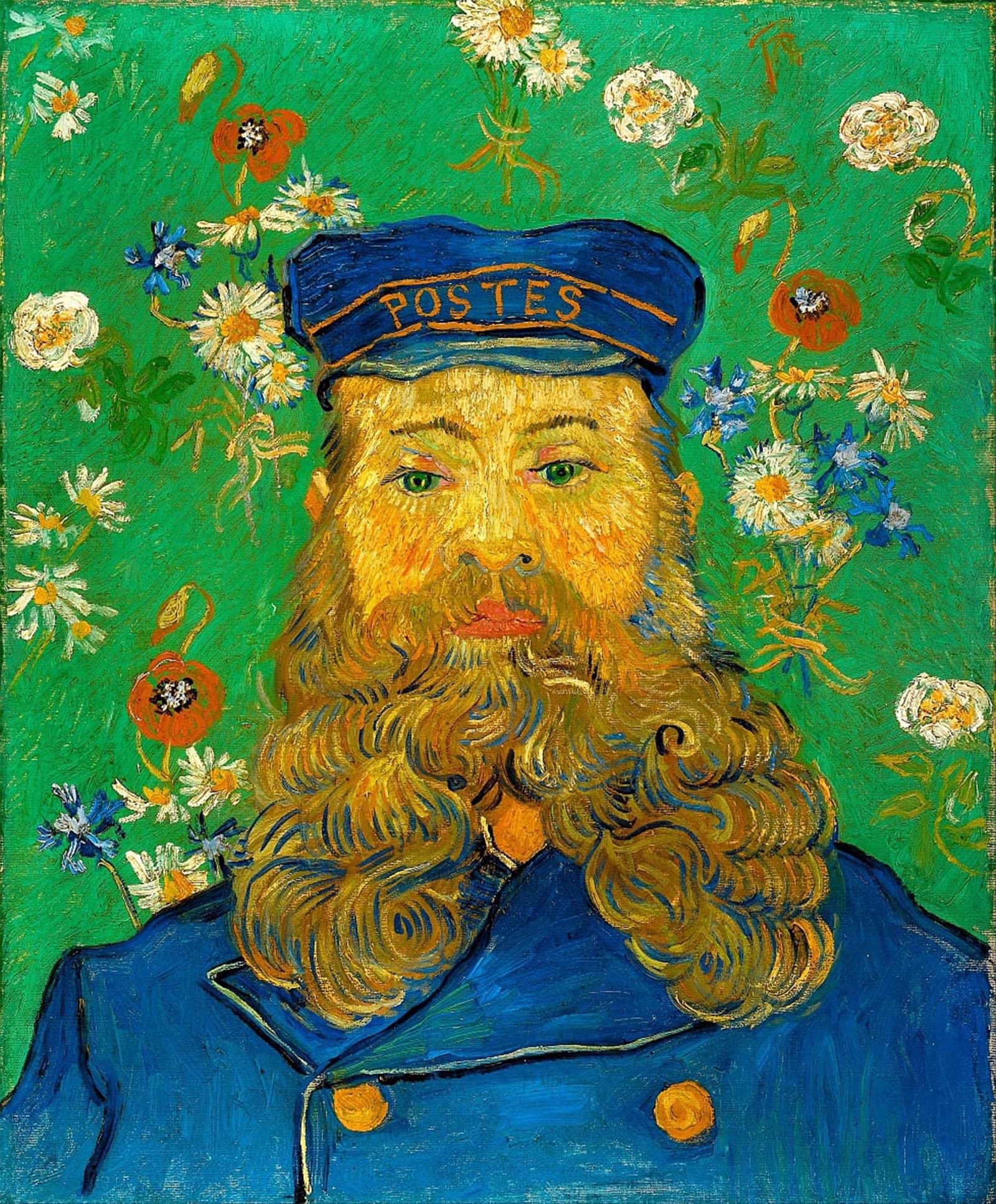 ARTXLXXBN Famous Print Painting Colorful Art Print Portrait of Roulin Canvas Art Decorations for Home Decor 60x90cm