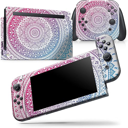 Design Skinz - Compatible solo con Nintendo Switch OLED Dock - Calcomanía protectora de vinilo extraíble resistente a los arañazos - Círculo de