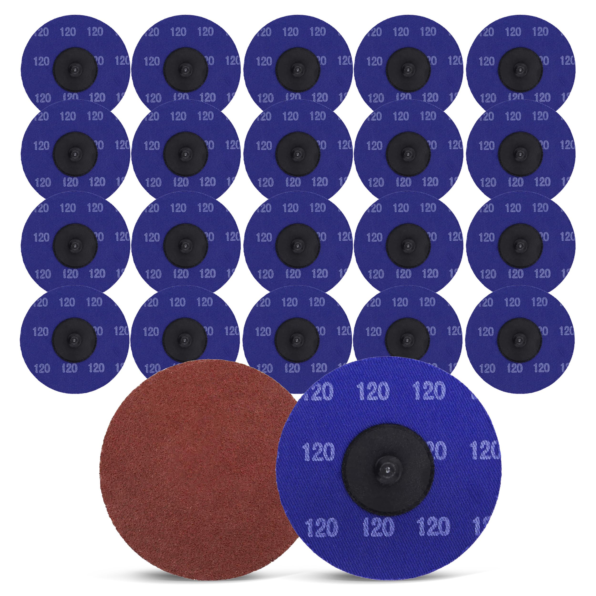 ABN Aluminum Oxide Sanding Discs - 25 Pack, 3" -8