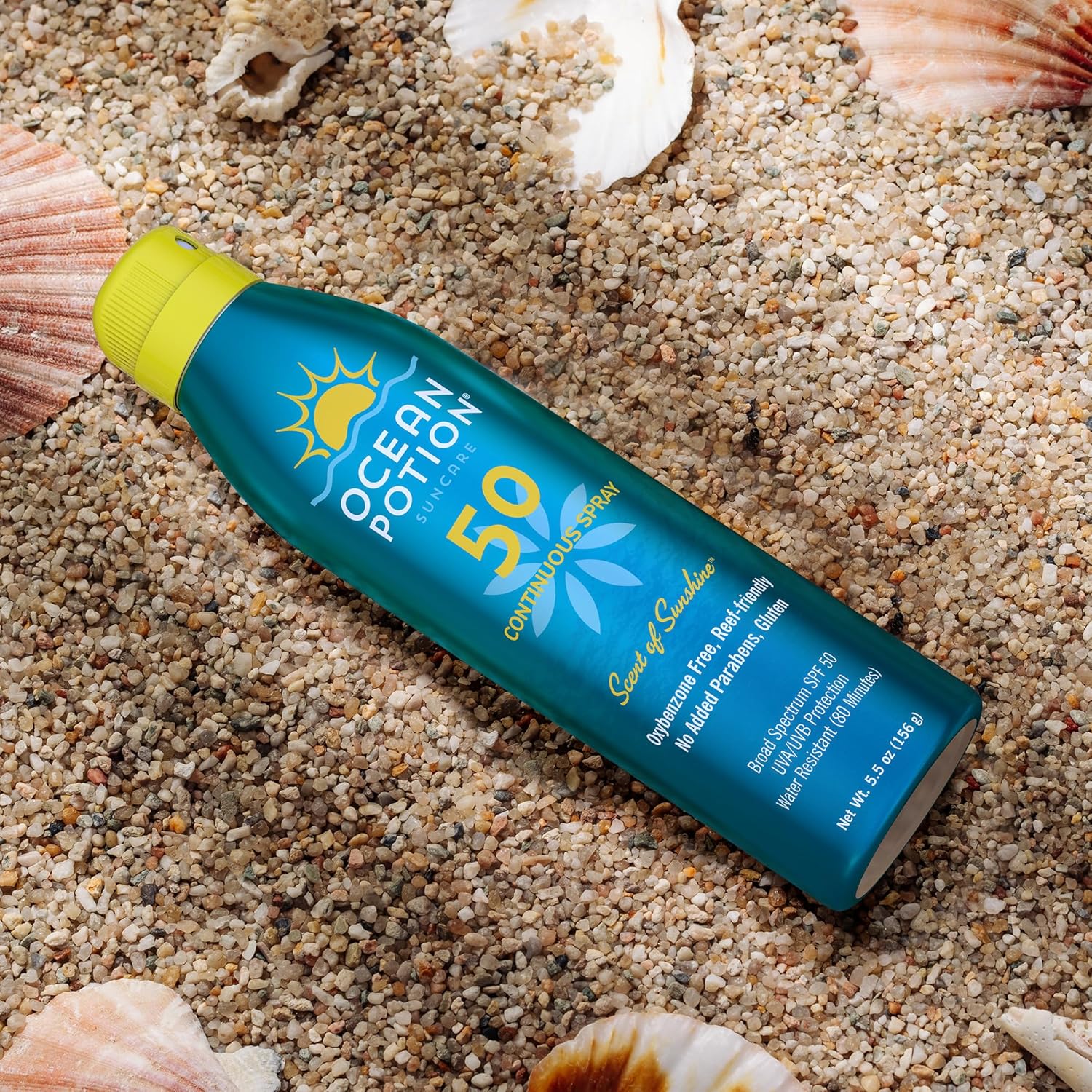 Ocean Potion Sunscreen Body Spray SPF#50 5.5oz C-Spray (Pack of 2)