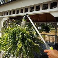 Vista 5 de Flexzilla Boquilla de jardín - Varita de riego ajustable de 3 patrones de 28", NFZG70, ZillaGreen™