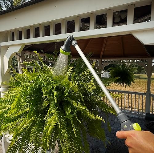 Miniatura 5 de Flexzilla Boquilla de jardín - Varita de riego ajustable de 3 patrones de 28", NFZG70, ZillaGreen