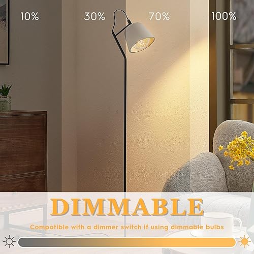 Miniatura 10 de Bombilla LED decorativa, cubierta de malla metálica negra, base mediana E26, luces LED para lámpara de pie de dormitorio, lámpara de techo y lámpara