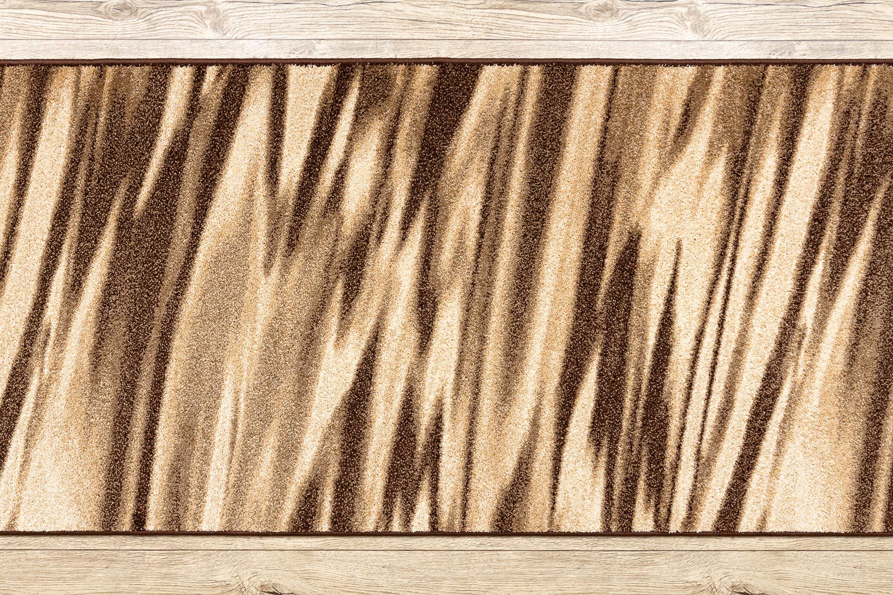 rugsx Bieżnik Heat-Set FRYZ Arabica brązowy 70 x 610 cm