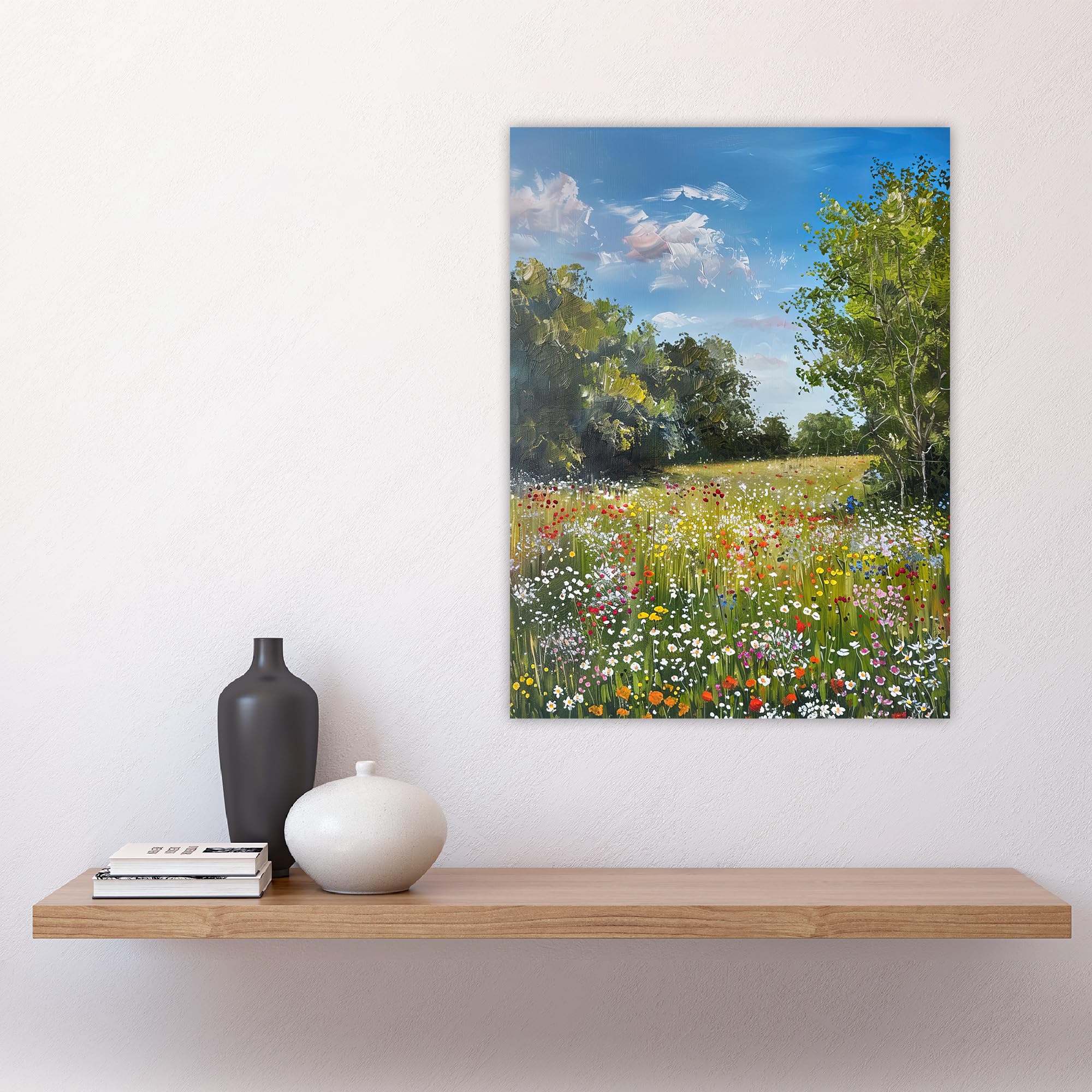 Amazon.com: Artery8 Summer Wildflower Meadow Landscape Summer Oil