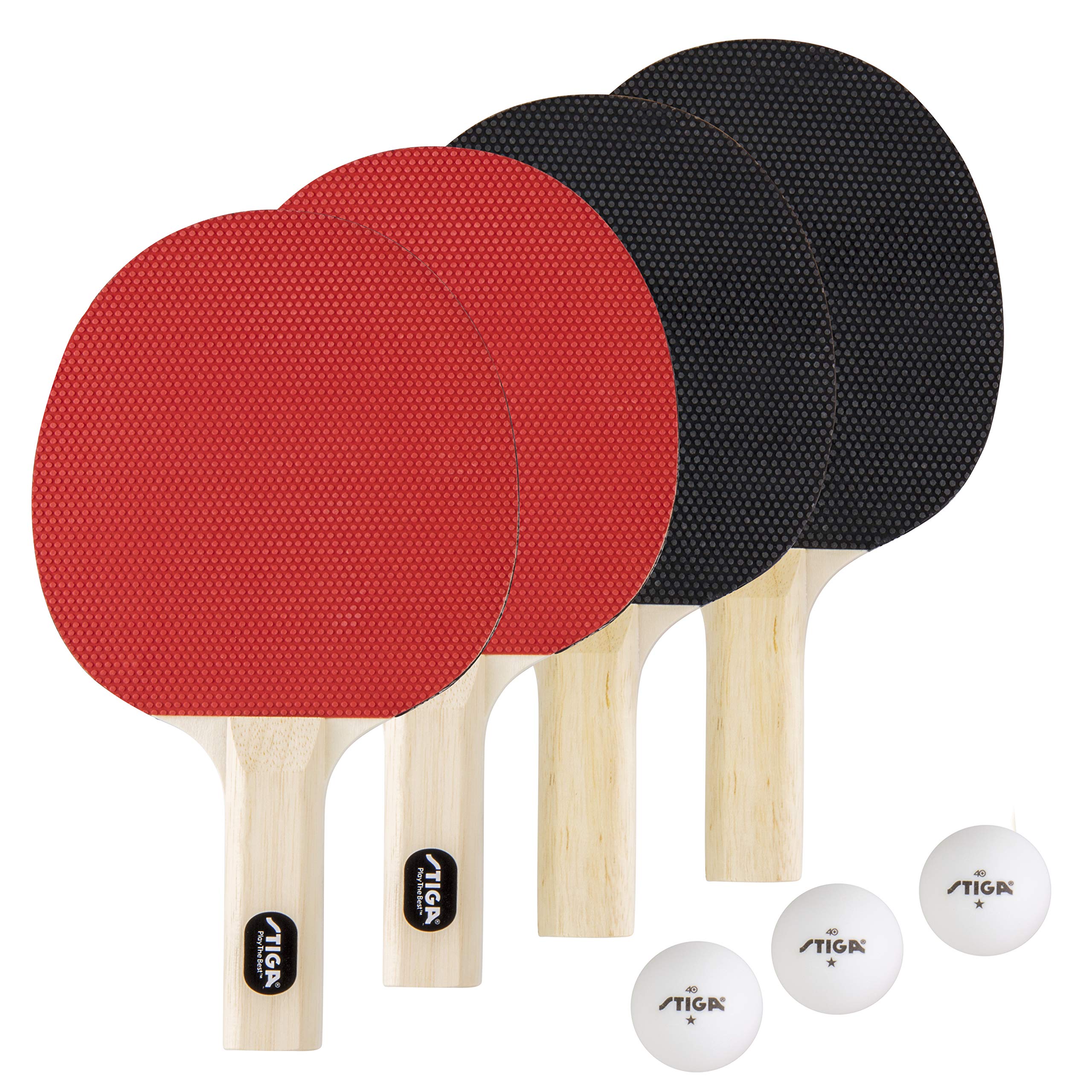 STIGA Classic 2 Player and 4 Player Ping Pong Set - Table Tennis Rackets