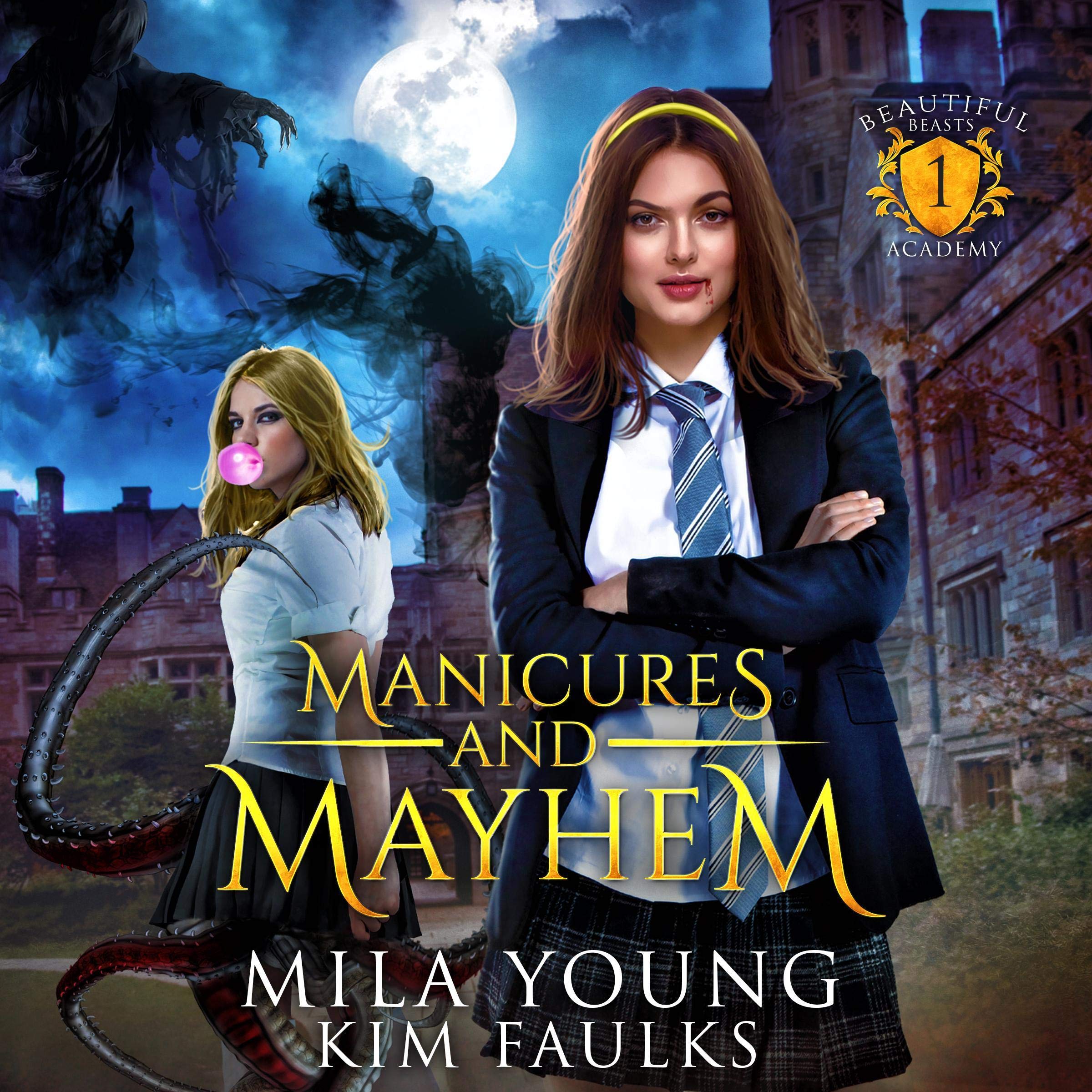 Cover art for Manicures and Mayhem (Supernatural Academy Reverse Harem)
