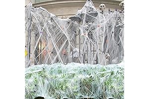 Super Stretchy Halloween Spider Web Decoration