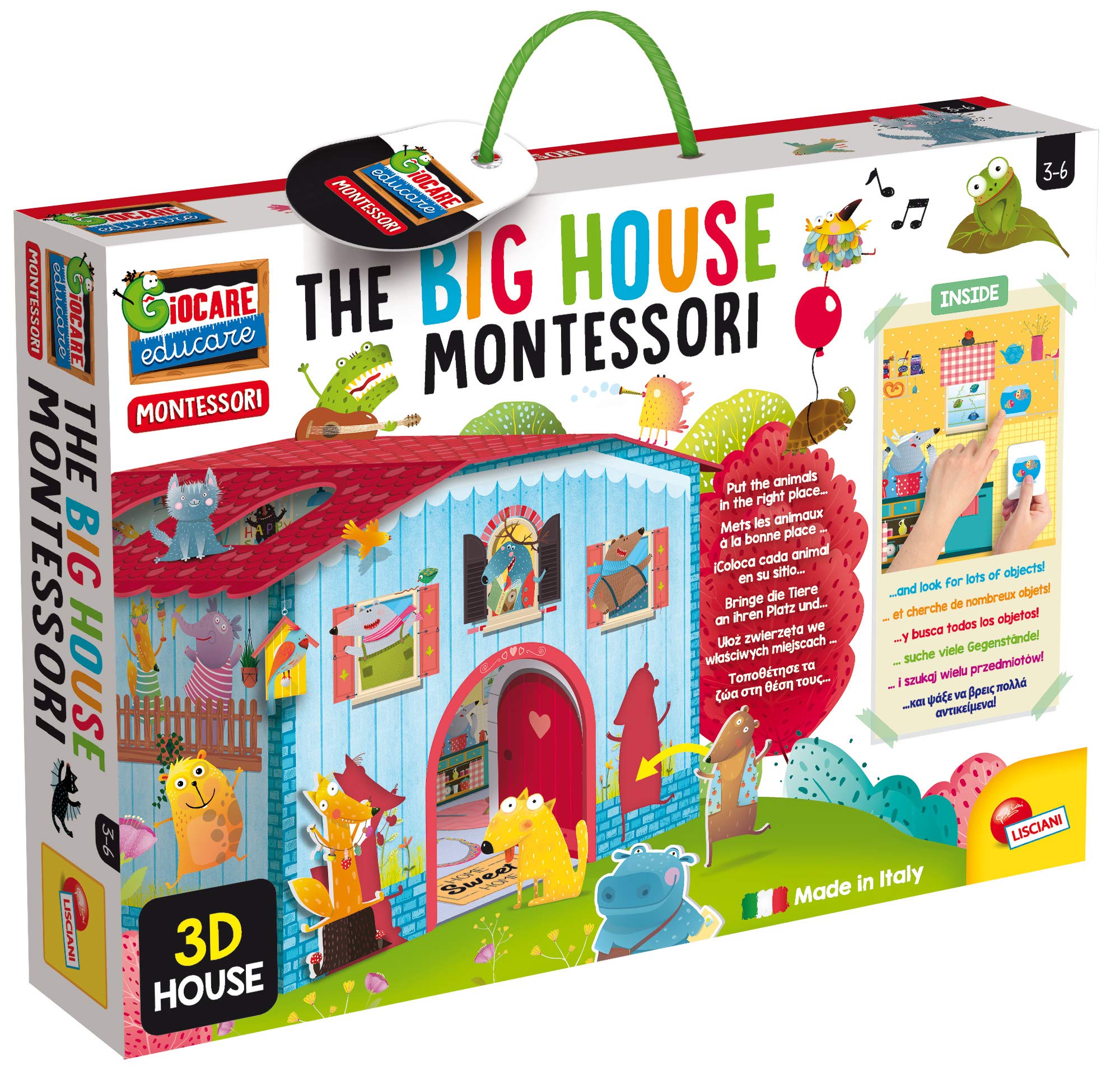 Lisciani - MONTESSORI - La Casa - Rompecabezas Para Niños a Partir de 2 años - Enseña a Colocar cada Cosa en su Lugar en la Casa - Juego Educativo - Fabricado en Italia — view 10
