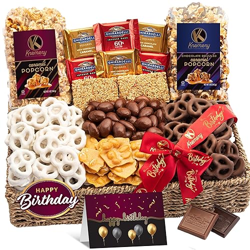 Miniatura 11 de KREMERY - Cesta de regalo de galletas de chocolate cremoso con ingredientes confitados (12 unidades) Purim Mishloach Manot con pretzel cubierto de