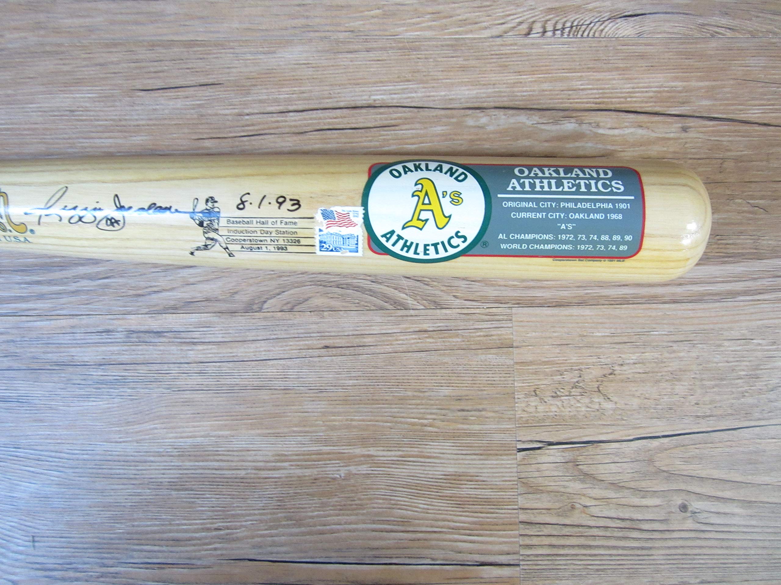 REGGIE JACKSON AUTOGRAPH BAT COOPERSTOWN BAT PSA/DNA Oakland Athetics