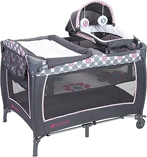 Baby Trend Lil' Snooze™ Deluxe II Nursery Center® Playard, Daisy Dots