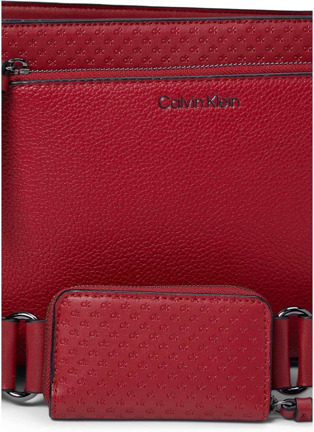 Calvin Klein Bay Crossbody - Bags for Women - Zippered Interior Pocket - Polyester Lining - Slip Pockets