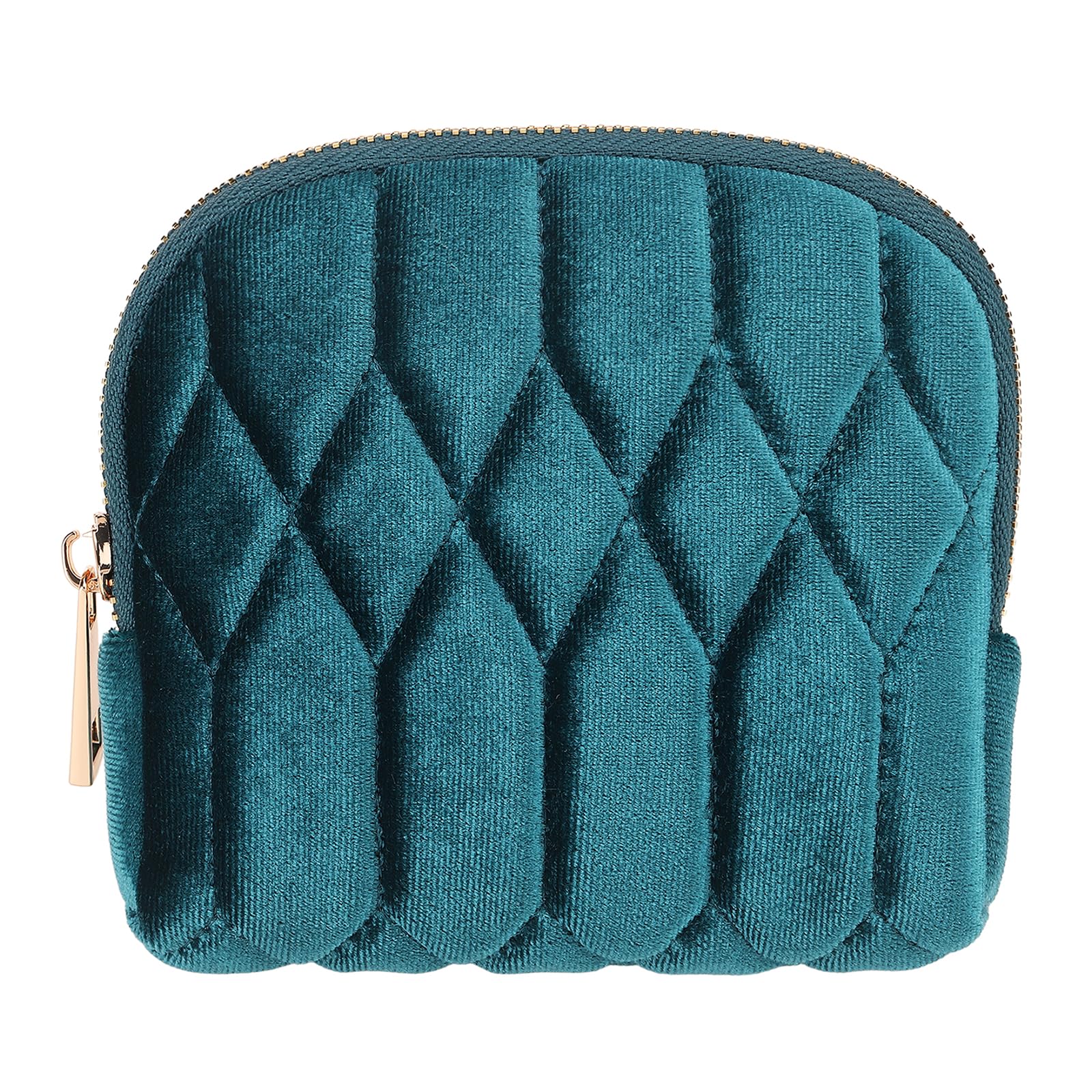 Mini bolsa organizadora de joyas de viaje con cinco capas anti enredos azul