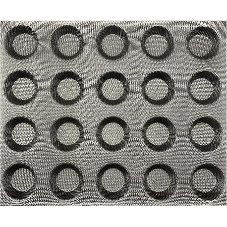 KBTBAK Silicone Tart Mold for Baking, Mini Tart Pan, 2 Inch Mini Pie Pans for Mince Pie, Fruit Pie, Black (Perforated Design-2IN)