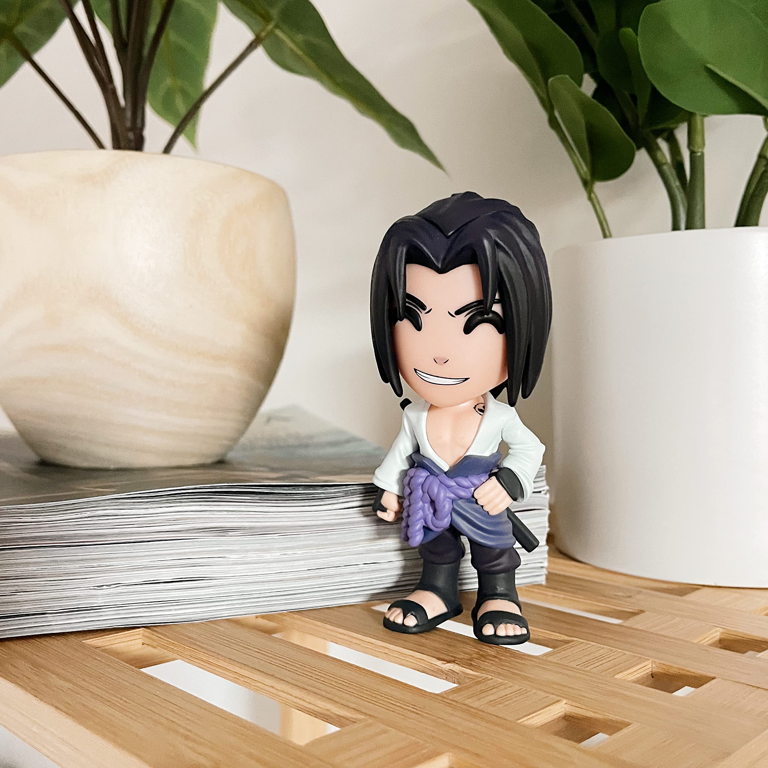 Sasuke - Figura de anime de 4.6 pulgadas, figura coleccionable de vinilo Uchiha Sasuke de Naruto Anime Collection 7