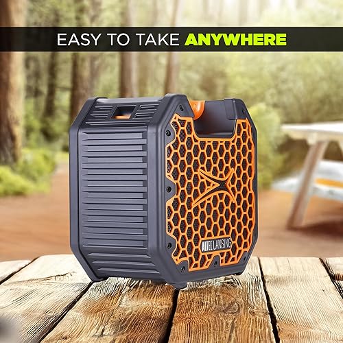 Miniatura 8 de Altec Lansing TOUGHBOXX Altavoz Bluetooth, 70 W de potencia máxima, IPX5 impermeable, 18 horas de reproducción, sincronización de fiestas más de 100