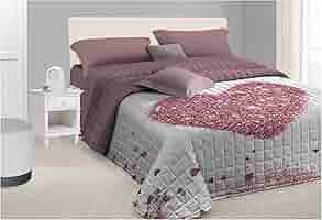 Trapuntino Matrimoniale A Cuoricini - Microfibra Leggera, 250x250 Cm, Tortora - Foto 7