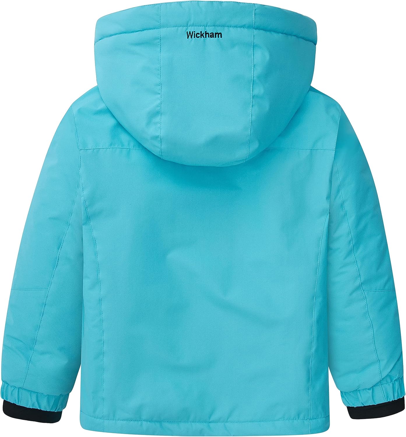 WICKHAM Girl's Waterproof Ski Jacket Winter Warm Fleece Lined Snow Windproof Jackets Removable Hood Ski Coat for Kids - Image 3