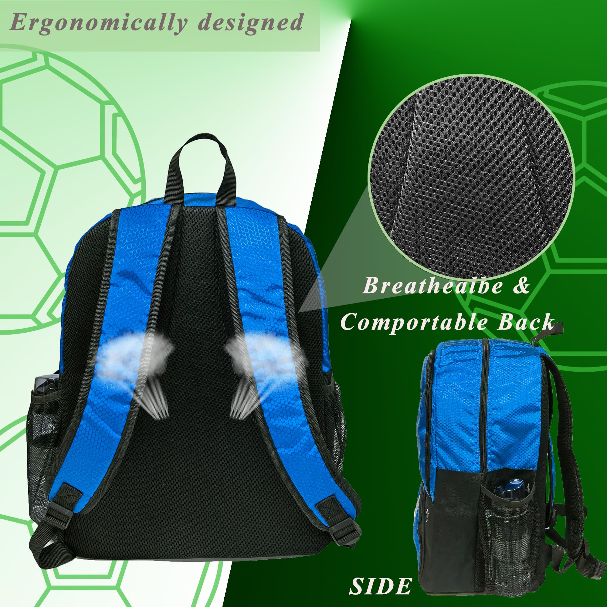 Zaino con coulisse, per palestra, shopping, sport, yoga, colore blu, #1526