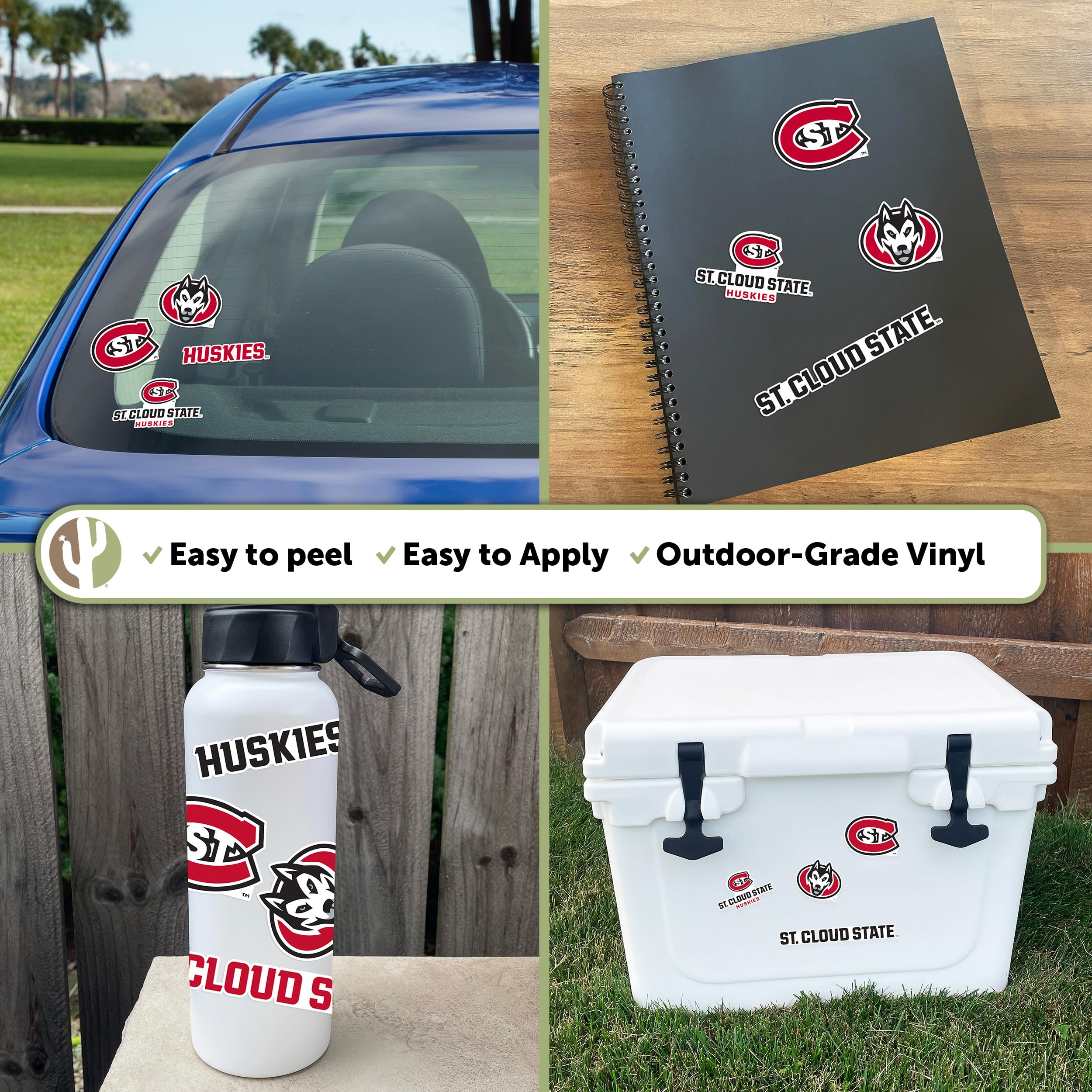 Desert Cactus St. Cloud State University Sticker – SCSU Huskies Vinyl Decal For Laptop, Car, Water Bottle