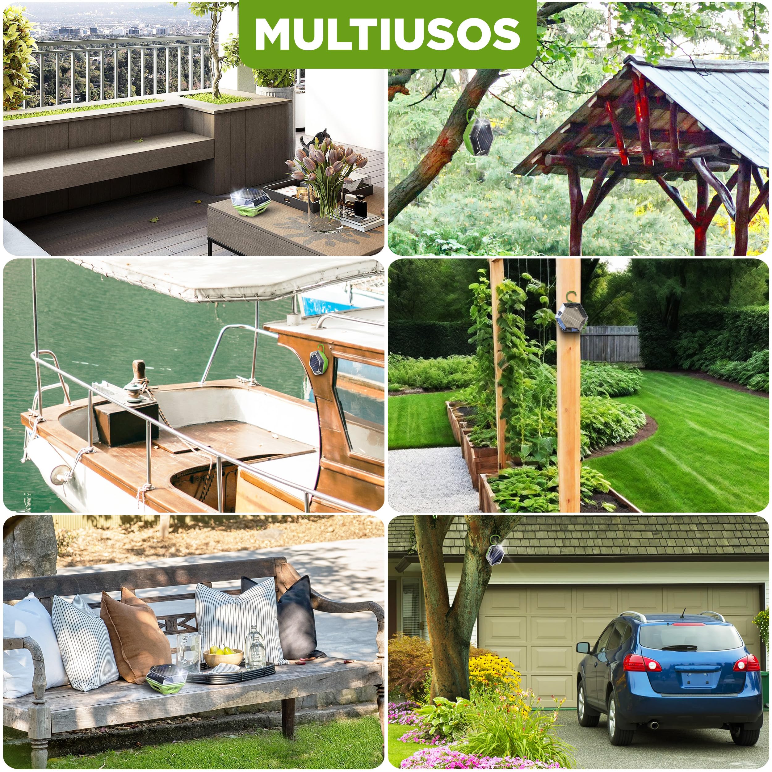 ISOTRONIC Repelente Solar para Aves — Flash y Ultrasonido para Palomas, Gaviotas y Cuervos — Ahuyentador para Balcón y Jardín — Alcance Efectivo 150 m² — Pack de 1 Unidad