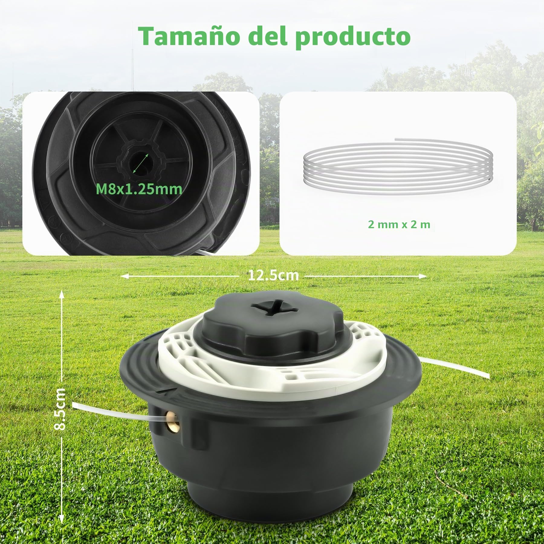 Forever Speed Cabezal de Desbrozadora para AutoCut C6-2,Cabezal de Corte para Stihl FS45, FS46, FS50(2000), FS50C, FSA60R, FSA86R, FSE60, FSE71,FSE81