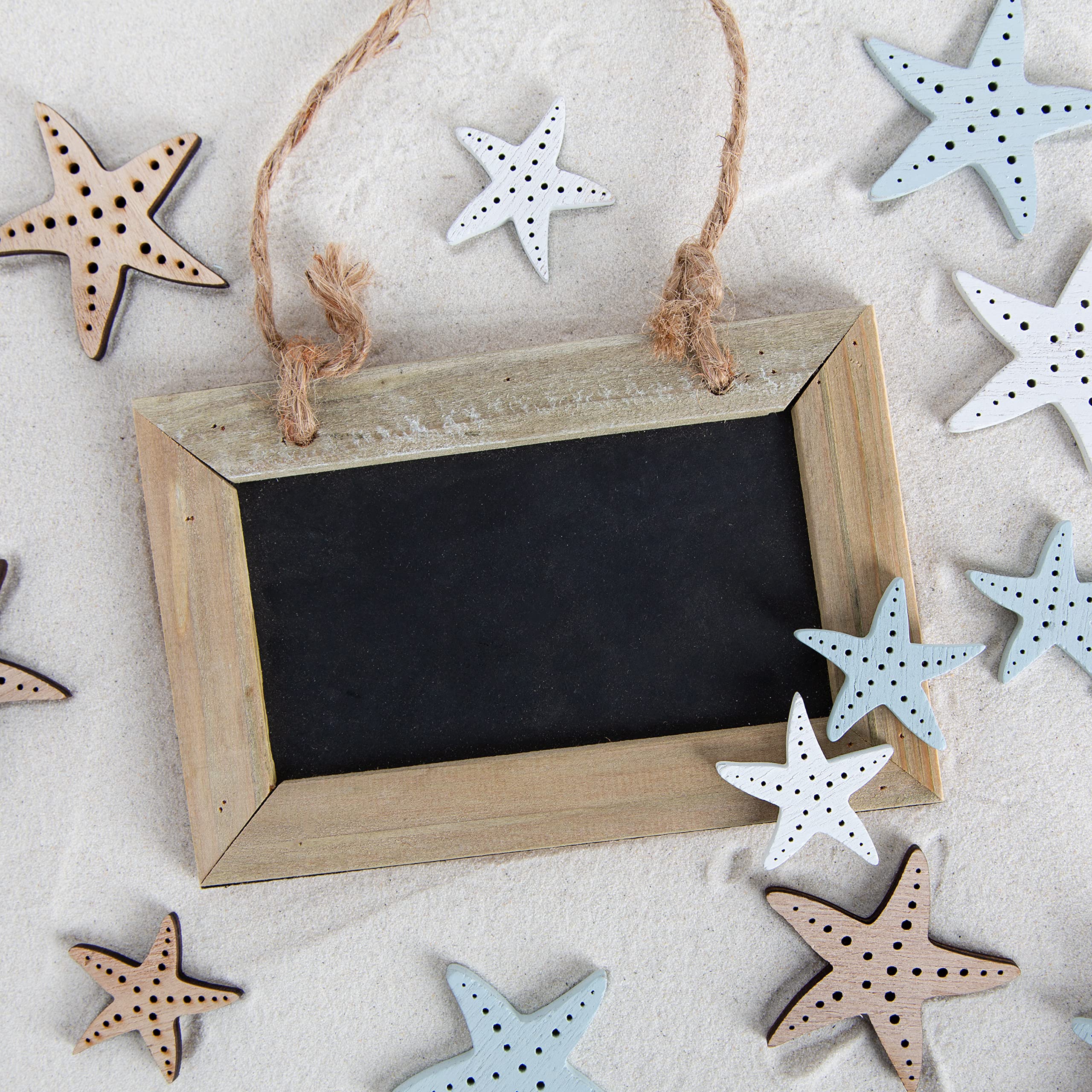 Lavagna Da Appendere In Legno 30x15 Cm - Scrivibile Con Gesso, Perfetta Per Casa E Eventi - Foto 6