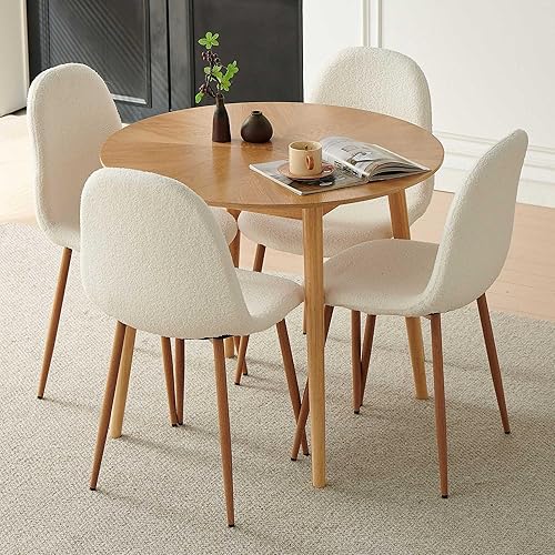 Miniatura 10 de Juego de 4 sillas de comedor de terciopelo, asientos modernos con patas de metal para sala, dormitorio, comedor, sillas verdes para comedor, juego