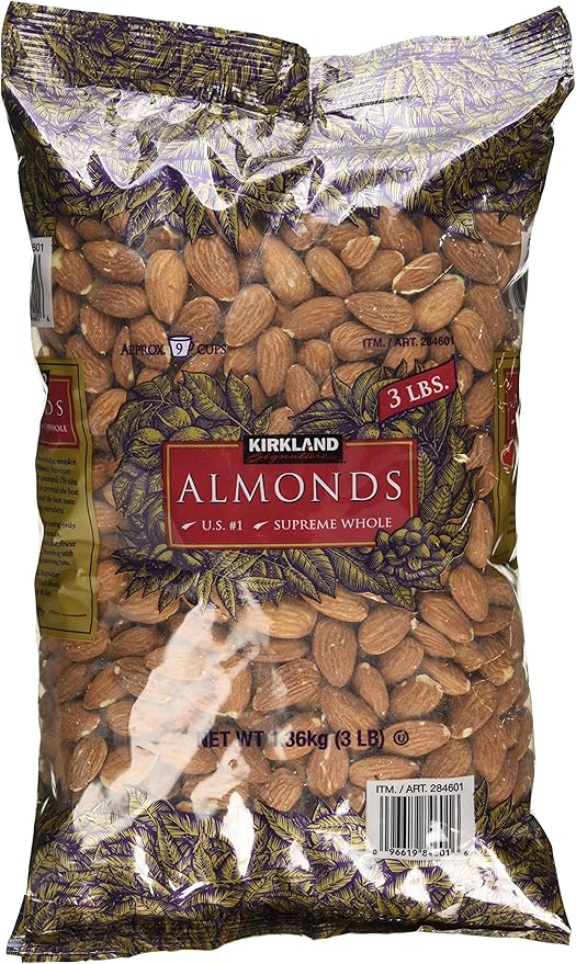 Kirkland Signature Supreme Whole Almonds, 3 Pound Amazon.ca Grocery