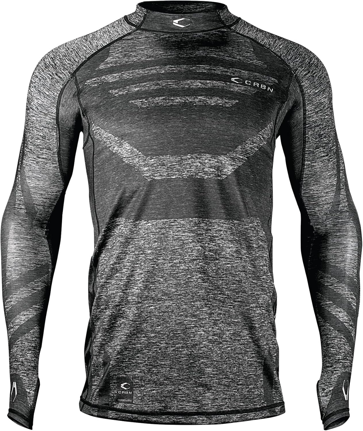 CRBN Paintball SC PRO Top Grey - Tight Fitting - Protective Baselayer - Carbon Paintball