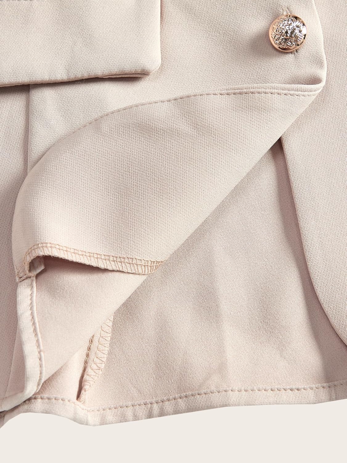 Women's Button Up Blazer Vest Elegant Crew Neck Sleeveless Waistcoat Business Casual Tops - Image 5