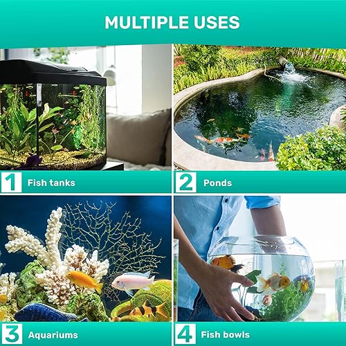 Miniatura 5 de JNW Direct - Tiras de prueba de acuario 9 en 1 con libro electrónico kit de prueba de agua para acuario con tiras de prueba de tanque de peces