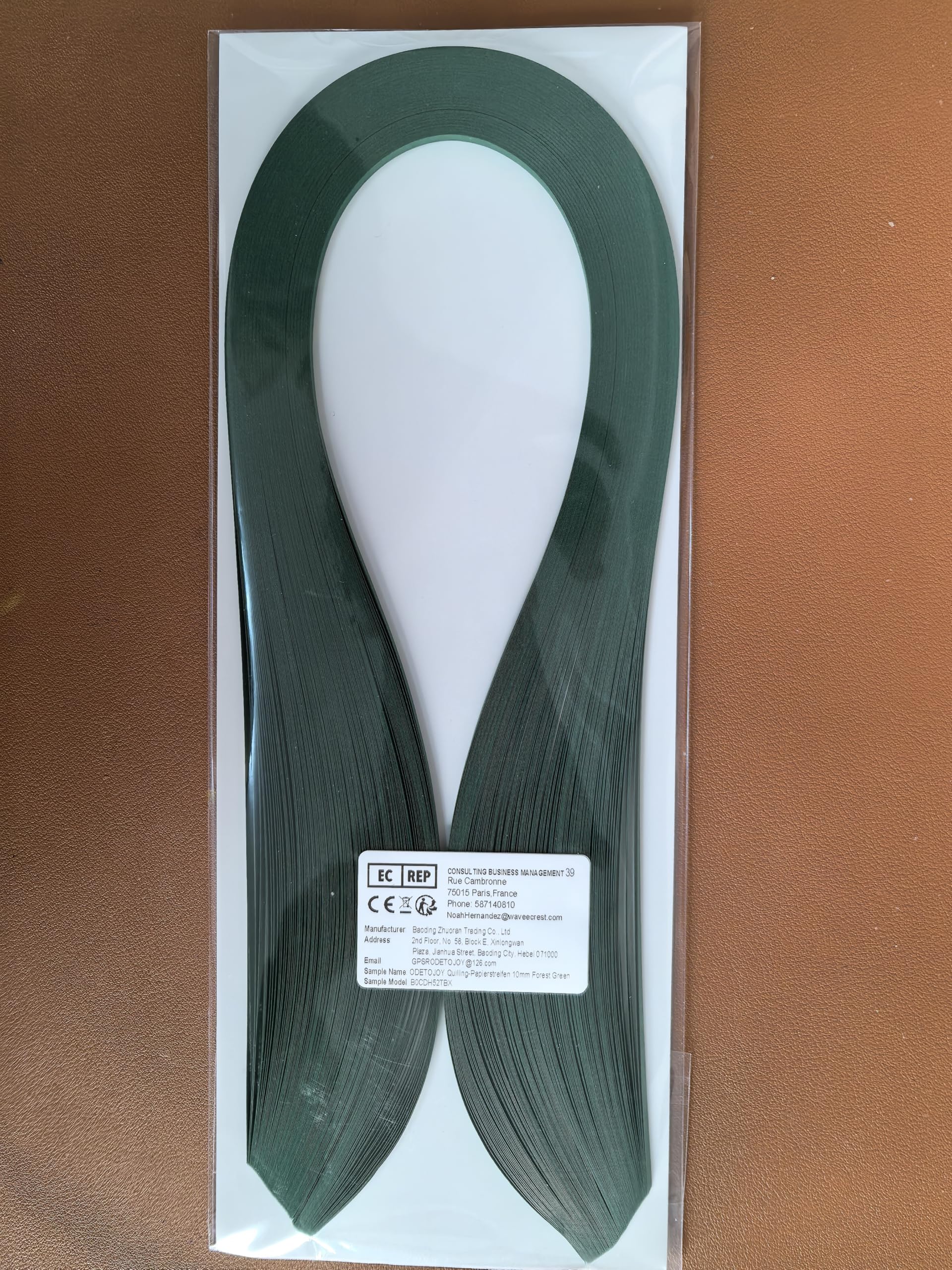 Pestal Quilling-Papierstreifen, 10 Mm Breit, 53,3 Cm Lang, 120 Stück – Mintgrün