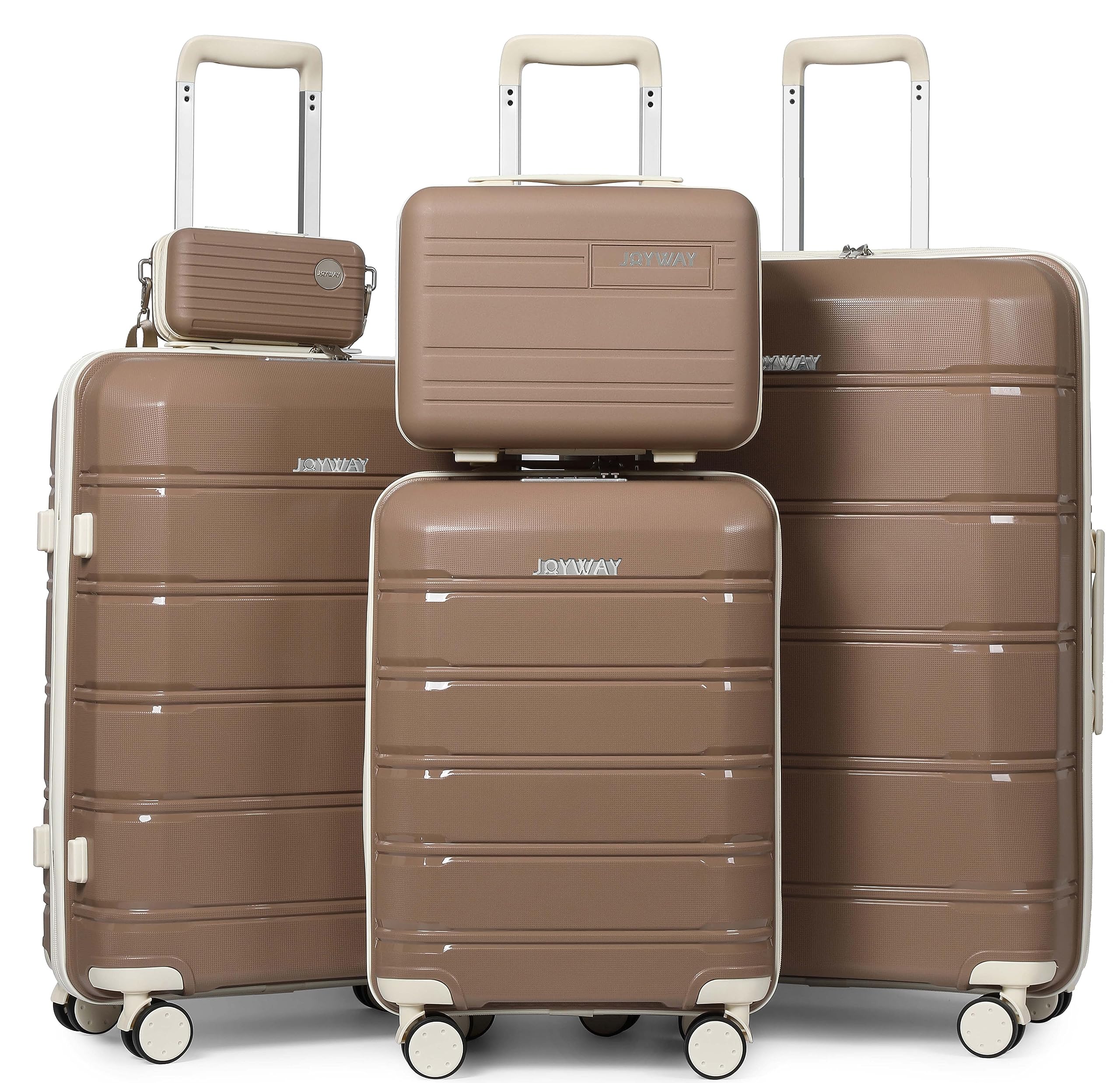 Joyway Luggage 5 Piece Sets? Lightweight Rolling Hardside Travel