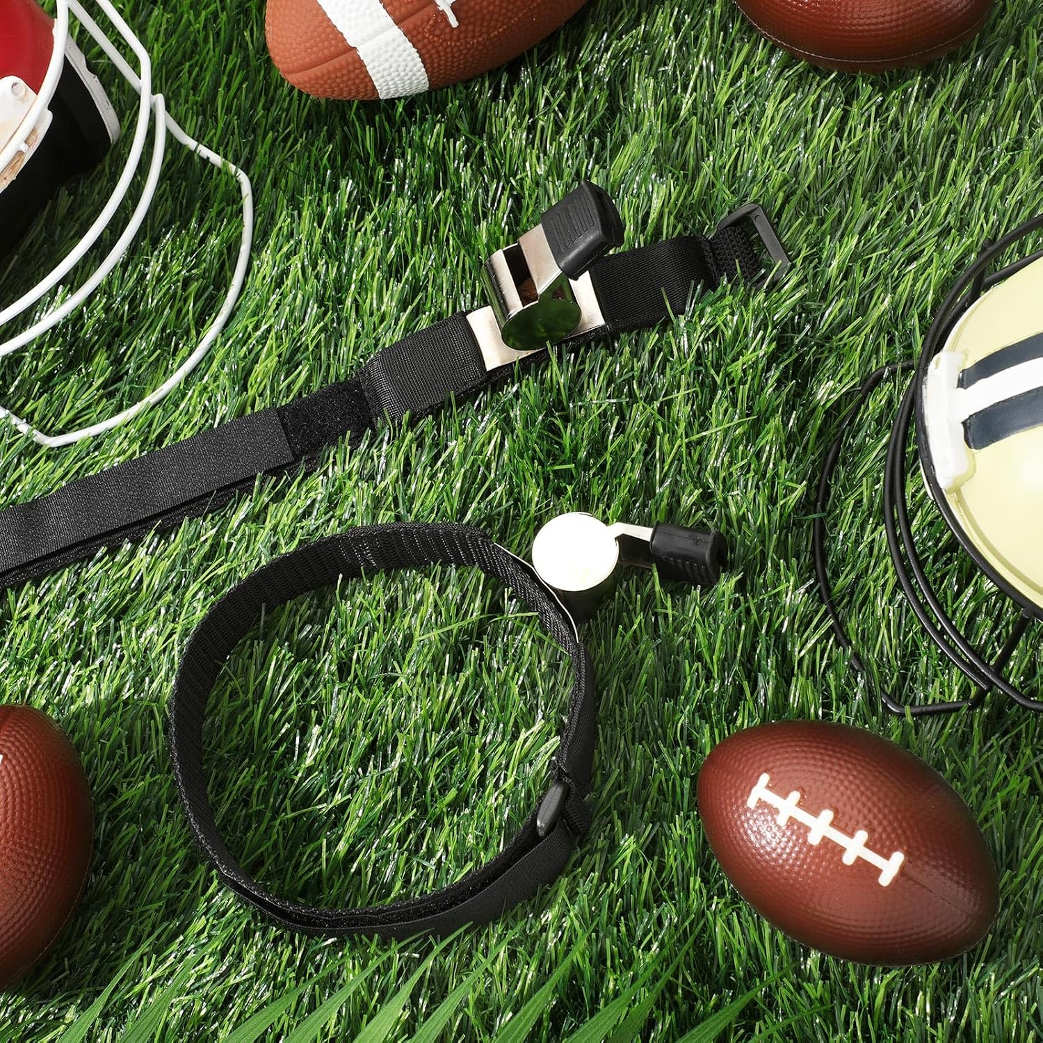 2ピース スポーツコーチホイッスル ストラップ付き メタリック ラウド 公式ホッケー フットボール サッカー 【学生】