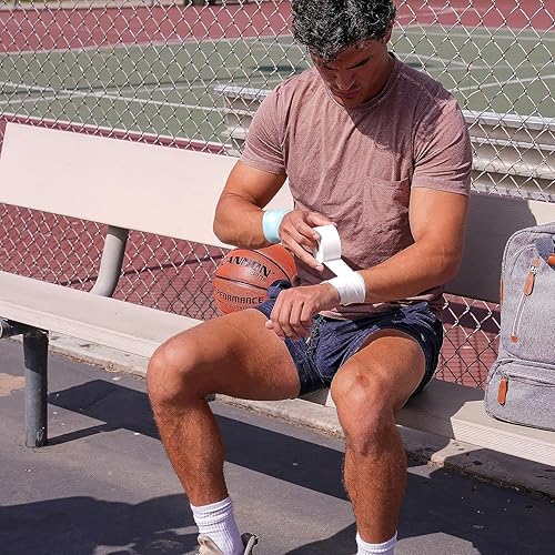 Miniatura 4 de Cannon Sports Cinta atlética de alta calidad, 1.5 pulgadas x 45 pies por rollo, fácil de rasgar, sin residuos pegajosos, muy fuerte, hipoalergénica