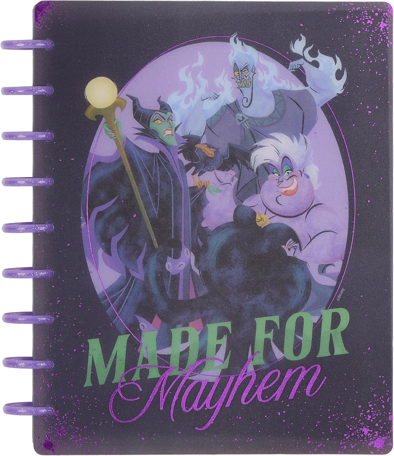 Happy Planner Disney Villains Jan.Dec. 2026 Disc-Bound Planner, Classic Size, 7" x 9.25", Vertical Layout, Made for Mayhem
